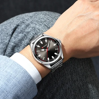 CURREN Top Mens Watches Prabangos prekės Paprasta Vyrai Žiūrėti Vyrų Watch Laikrodis atsparus Vandeniui Vyrų Kvarco Sporto Laikrodis Relogio Masculino