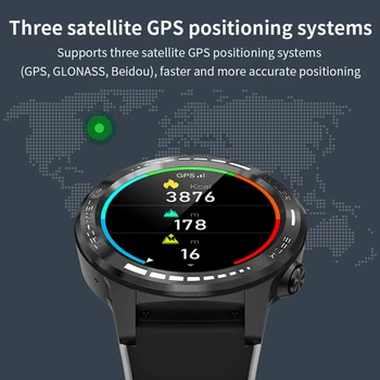 Fitness Tracker Sporto laikrodis su GPS, Kompasas, Barometras IP67 atsparus Vandeniui 