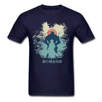 Fullmetal Alchemist Anime Marškinėliai Užsakymą trumpomis Rankovėmis Drabužius Vyrams Vasaros Mėgėjams Plius Dydis Medvilnės Juokingi marškinėliai