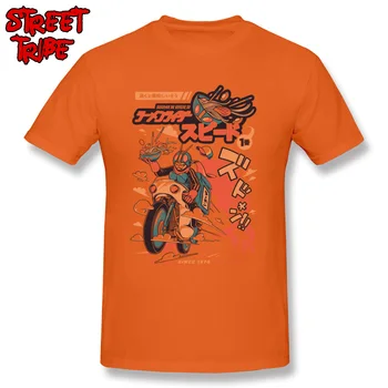 Funky Drabužius Vyrų T-shirt Ramen Rider Šukuotinės Medvilnės Tees Moto Racer Cool Marškinėliai Vaikinas Crazy Animacinių filmų Tshirts Japonija Stiliaus Dizaineris