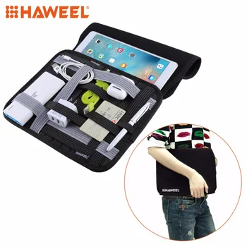HAWEEL Universalus Atsitiktinis Planšetinio kompiuterio Krepšys 10 colių Tabletės Telefonų Priedai Organizatorius Skaitmeninio Saugojimo Kišenės Maišelį, Skirtą 