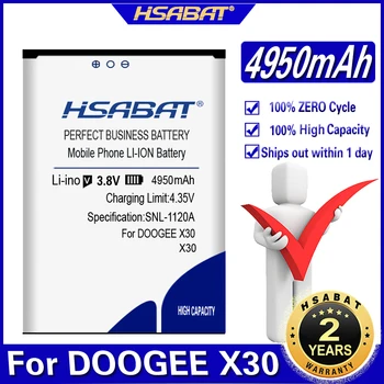 HSABAT 4950mAh BAT17613360 Baterija DOOGEE X30