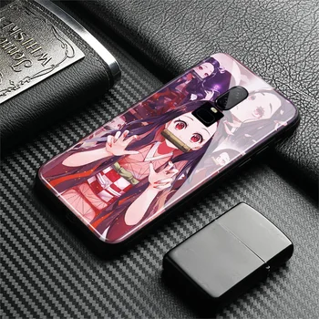Kamado Nezuko meme Kimetsu nr. Yaiba anime minkšto silikono stiklo telefonas padengti shell sklandžiai Už OnePlus 6 6T 7 7T 8 Pro