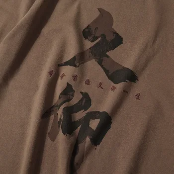 Lyprerazy Vyrų Kinų Simbolių Spausdinimo T Marškiniai Vyrai Hip-Hop Atsitiktinis Viršūnes Tees Vasaros Harajuku Streetwear Marškinėlius Pasisekė Susitikti su Jumis