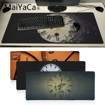 MaiYaCa Nauja siunta Laikrodis Anti-Slip Patvarus Gumos Computermats Profesinės Fiksavimo Krašto Pelės Mygtukai žaidėjus žaidimų kilimėlis