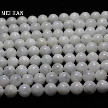 Meihan didmeninė prekyba (maždaug 38beads/set/53g/), A+ 9.5-10.5 mm, natūralus mėnulio akmuo sklandžiai turas prarasti karoliukai papuošalai priėmimo dizainas