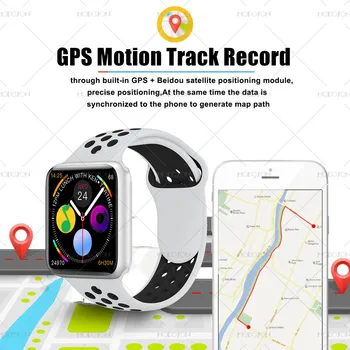 MODOSON GPS Kelio Smart Žiūrėti iwo 9 Serija 5 EKG Širdies ritmo Fitness Tracker Smartwatch PK iwo 11 12 14 