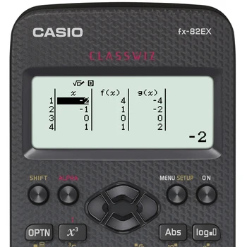 Mokslinį skaičiuotuvą CASIO fx-82ex ClassWiz ne programuojamas, leidžiama eeg 274 funkcija