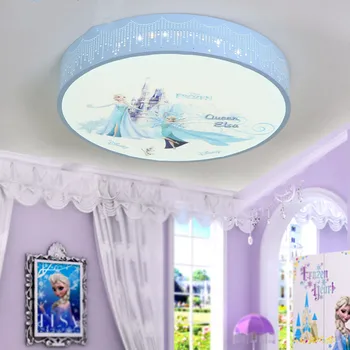 Mėlyna animacinių filmų Princesė Aisha lubų lempa Mergina, Miegamojo, vaikų kambario lempos kūrybos led lubų šviestuvas