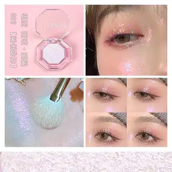 Naujas 6 Spalvų Diamond Akių Šešėliai Nuogas Metalo Mirguliavimas Švyti Blizgučiai Vieną Eyeshadow Makiažo Pigmentas Accessorices Grožio Kosmetika