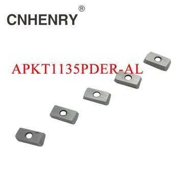 Naujas Atvykimo CNC Staklių Aliuminio Frezavimui Cutter APKT1135 10pc/Set Aliuminio Įdėklais, Aliuminio Perdirbimas