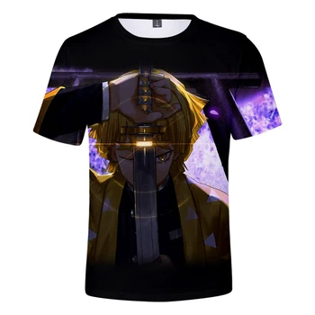 Naujas Atvykti Dvasios Ašmenys 3D T-shirt vyrai moterys Mados Karšto trumpomis Rankovėmis Vasarą 3D Spausdinimo Demon Slayer berniukas/mergaitė 