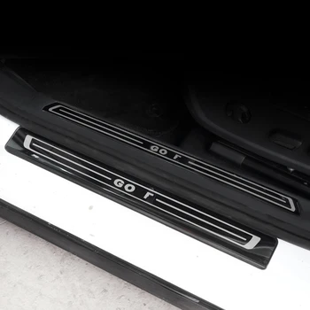 Nerūdijančio Plieno, Automobilių Durų Slenksčio Sveiki Pedalų Apdaila Nusitrinti Plokštė Rinkiniai VW Golf 8 MK8 Priedai 2020 2021