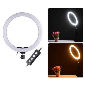 Nešiojamų Selfie Vaizdo Žiedas Šviesos Pritemdomi 24W LED Lempos Šviesos Žiedas Telefono Kamera Fotografijos Stiprinti su Telefono Laikikliu ringlight