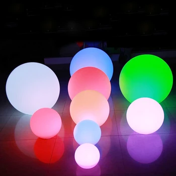 Nuotolinio Valdymo RGB LED Plūdriosios Plaukimo Baseinas Kamuolys, šviesos, Lauko, Sodo Kiemo Kraštovaizdžio Vejos Šviesos apšviestas Baras, Stalo Lempa