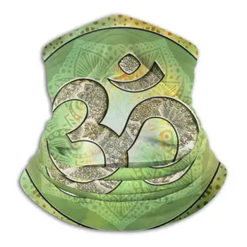 Om Mandala-Žalia 3D Bandana Veido, Kaklo Šilčiau Minkštos Vilnos Kaukė Sporto Šalikas Om Šamanizmo Mandala Daug Mandalos Visatos Čakra