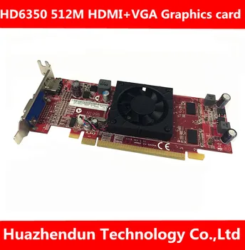 Originalus HD6350Video kortelės HD PCI-E 512M grafikos plokštės atminties HD-MI VGA sąsaja su 8CM bezel Už Dell, HP 1pcs