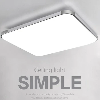 Paprasta LED Lubų Šviesos, Baltos spalvos Šviesa, Lempa 18W/24W Aikštėje Energijos Taupymo Miegamasis, svetainė 30*30cm Studijų kambario šviesos