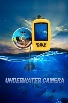 PASISEKĖ Nešiojamų Povandeninės Žūklės ir Kontrolės kamerų Sistema CMD jutiklis 3.5 colių TFT RGB Vandeniui Stebėti Žuvis, Jūros 20M Kabelis