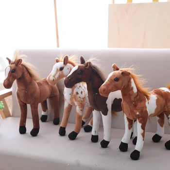 Pliušinis Modeliavimas Arklių Žaislas 4 Stilius Iškamša Lėlė Baby Vaikų Gimtadienio Dovana Namų Parduotuvė Dekoro Triver Aukštos Kokybės Žaislas