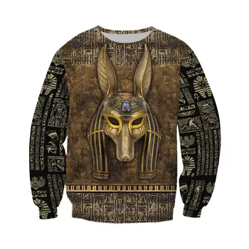 PLstar Kosmosas Paslaptingą šviesą senovės egipto Faraonas totem 3d hoodies/Palaidinukė Žiemą, rudenį, juokinga ilgai selvee streetwear-16