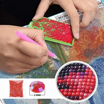 Rankdarbiams Raudona Rožė Ir Kačių 5D Diamond Siuvinėjimas, Tapyba Gyvūnų Aikštėje Modelius kalnų krištolas Drobės Cross-Stitch Art Namų Dekoro