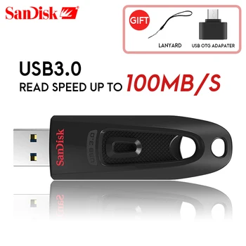 SanDisk Pen Drives 16GB 32GB 64GB 128GB 256 GB Stick Pendrive Flashdisk USB 3.0 Flash Drive, U Disko PC