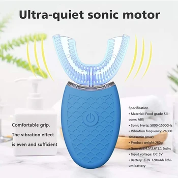 SANQ Nešiojamosios Automatinio Masažas Elektros Balinimas, dantų Šepetėlis 360 laipsnių Ultragarso Elektros Tingus dantų šepetėlį su LED Šviesa