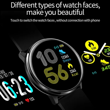 SKYBON Naujas MX6 Smart Žiūrėti IP68 Vandeniui mados Vyrai Moterys Spalvų lietimui jautrus Ekranas Smartwatch Fitness Tracker už Garbę 