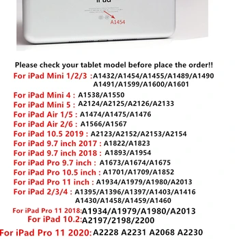 Smart Atveju Funda iPad Oro 2/1 Atveju Minkštos PU Auto Pabusti Miego Stovėti Padengti iPad 9.7 2017 2018 Mini 3/4/5 6-ąją, 7-ąją Rubisafe