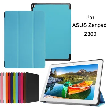 Smart Case For Asus Zenpad 10 Z300 tablet Magnetinis Stendas Odos Padengti Asus Zenpad 10 Z301ML/MFL Atveju Su Stylus Pen