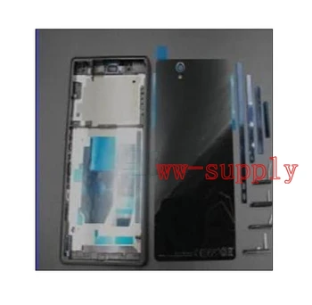 Sony Xperia Z L36h C6602 C6603 Visą Korpuso Priekinės Važiuoklės Rėmo+Šoninės Juostele+Port Padengti+Galinio Baterijos Dangtelio Atveju+Atidarykite Įrankiai