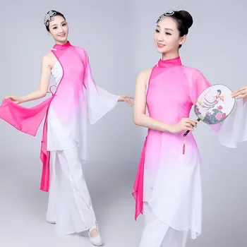 Tradicinis kinų moterų šokio kostiumai tautinių šokių vaikų drabužių Yangko mergaičių vaikiškos suknelės moterų Acura drabužiai