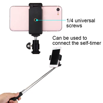 Universalus PU214 Karšto Batų Trikojo Galvą 360 Laipsnių Stabili Selfie SticksTripod Kalno Stovi Apkaba, skirta 