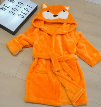 Vaikų KALĖDŲ PIŽAMA, žiemą šilta fox flanelė pižama, nauja vaikų gyvūnų pižama berniukams ir mergaitėms