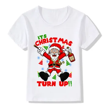 Vaikų Vasaros Juokingas Mielas Kalėdų Ir Draugų Kalėdų Animacinių filmų T-shirt Vaikams vaikiški Drabužiai Berniukams, Mergaitėms trumpomis Rankovėmis Tee Viršų