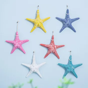 Viduržemio Jūros Regiono Stiliaus Žvaigždė Senas Poliruoti Penkis Pirštus Shantou Namų Dekoro Sienos Kabo Dirbtinės Dervos Starfishes Papuošalai