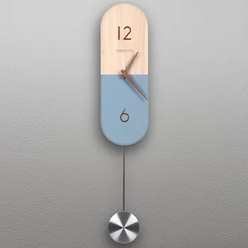 Šiaurės Kūrybos Sieninis Laikrodis Modernus Dizainas Minimalistinis Švytuoklės Sieninis Laikrodis Pramonės Kambarį Reloj Sumalti Namų Dekoro AD50WC
