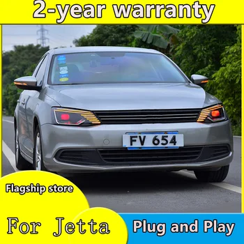 Žibintas Automobilio VW Jetta Mk6 2011-2018 Žibintai, Rūko Žibintai, Dieniniai Žibintai DRL H7 LED Bi Xenon Lemputės, Automobilių Reikmenys