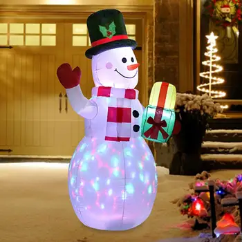 1,5 M Kalėdų Pripučiami Sniego Lėlė LED Apšviestas Mielas Paveikslas ES/JAV/jungtinė karalystė/AS Plug Naujųjų Metų 2021 Šalis, Kalėdų Dekoracijos