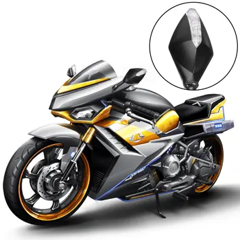 1 Pora Motociklo Universalus LED Posūkio Signalai, Motociklo galinio vaizdo Veidrodėliai Motoroleris Indikatorius Motociklo Veidrodėlis Aukštos Kokybės Oc28