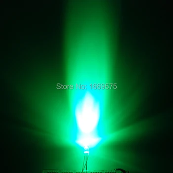 100 Vnt./Daug 5mm RGB Bendro Katodo AIŠKU, Apvalios Galvos Aukštis Ryškių RGB LED Šviesos Diodai