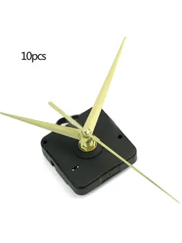 10sets Kvarcas Laikrodžio Mechanizmą Kit Black & Gold Rankas Remonto Įrankių Dalys Laikrodis Kvarcinis Remontas, Pakeitimas Dropshipping