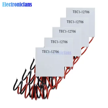 10vnt TEC1-12706 12V 60W Heatsink Termoelektriniai Aušintuvas Peltier Aušinimo Plokštės Modulis Su Izoliacija Medvilnės Plovimo