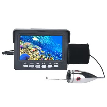 15M 1000tvl Povandeninės Žūklės Vaizdo Kamera Rinkinys 6 VNT 1W Balti LED Žibintai su 4.3 Colių HD DVR Recorder Žvejybos įrankis žuvų ieškiklis