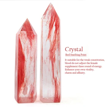 1PC Natūralių Kristalų Mėginių Kvarco Lydyto Akmens Red Crystal Taško, Namo Apdailos, Spalvos Studijų Miegamasis Gijimas Energijos Akmuo
