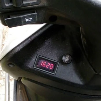 2 in 1 LED Matuoklis Tachometras Skaitmeninis RPM Voltmeter Auto Variklio sukimosi Greičio GXMA