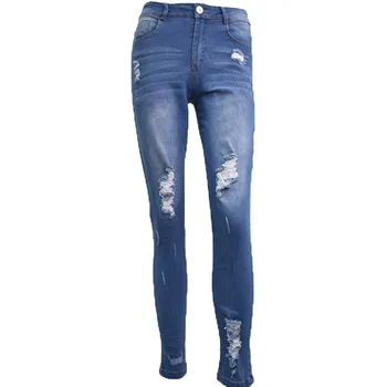 2019 m. rudens ir žiemos platforma karšto naujas pardavimo atsitiktinis moterų stora montavimo džinsus nelaimę džinsai skylę kelnes шорты женские 40*