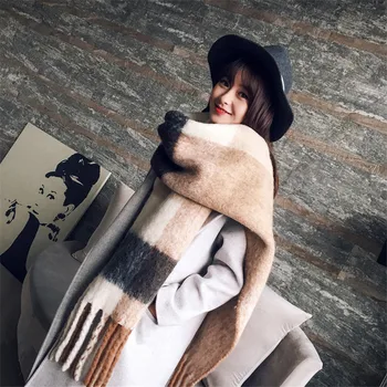 2019 Naujas mados kašmyras moterų skara skara žiemą šilta skara bandana pashmina ilgai kutas femme foulard storio antklodė šalikai, šaliai, kaklaskarės