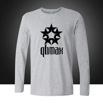 2019 Qlimax roko grupė dizaineris marškinėliai vyrams medvilnės spausdinimo šokių prarasti ilgomis rankovėmis T-shirt plius dydžio drabužius